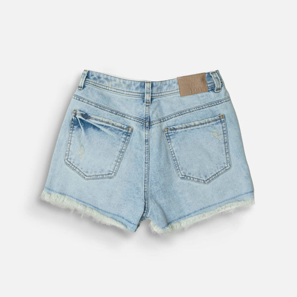 SHORT 5 BOLSILLOS COLOR AZUL CLARO