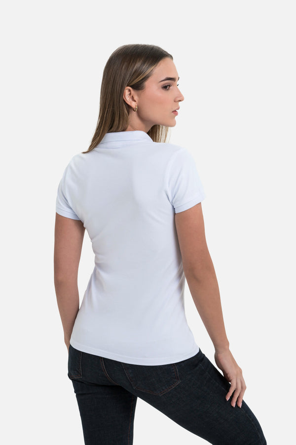 POLO SLIM COLOR BLANCO OPTICO