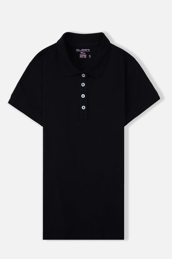 POLO SLIM COLOR NEGRO