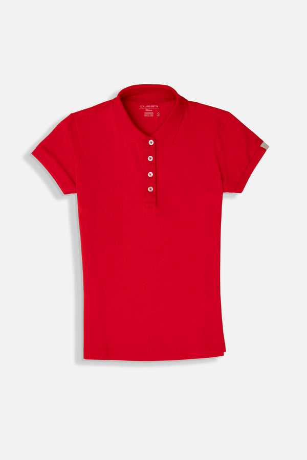 POLO SLIM COLOR ROJO CEREZA