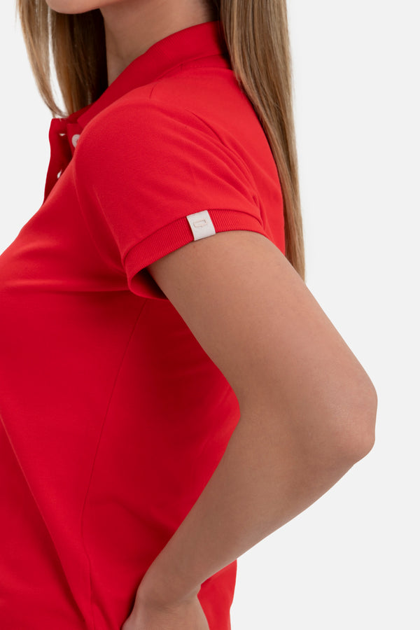 POLO SLIM COLOR ROJO CEREZA