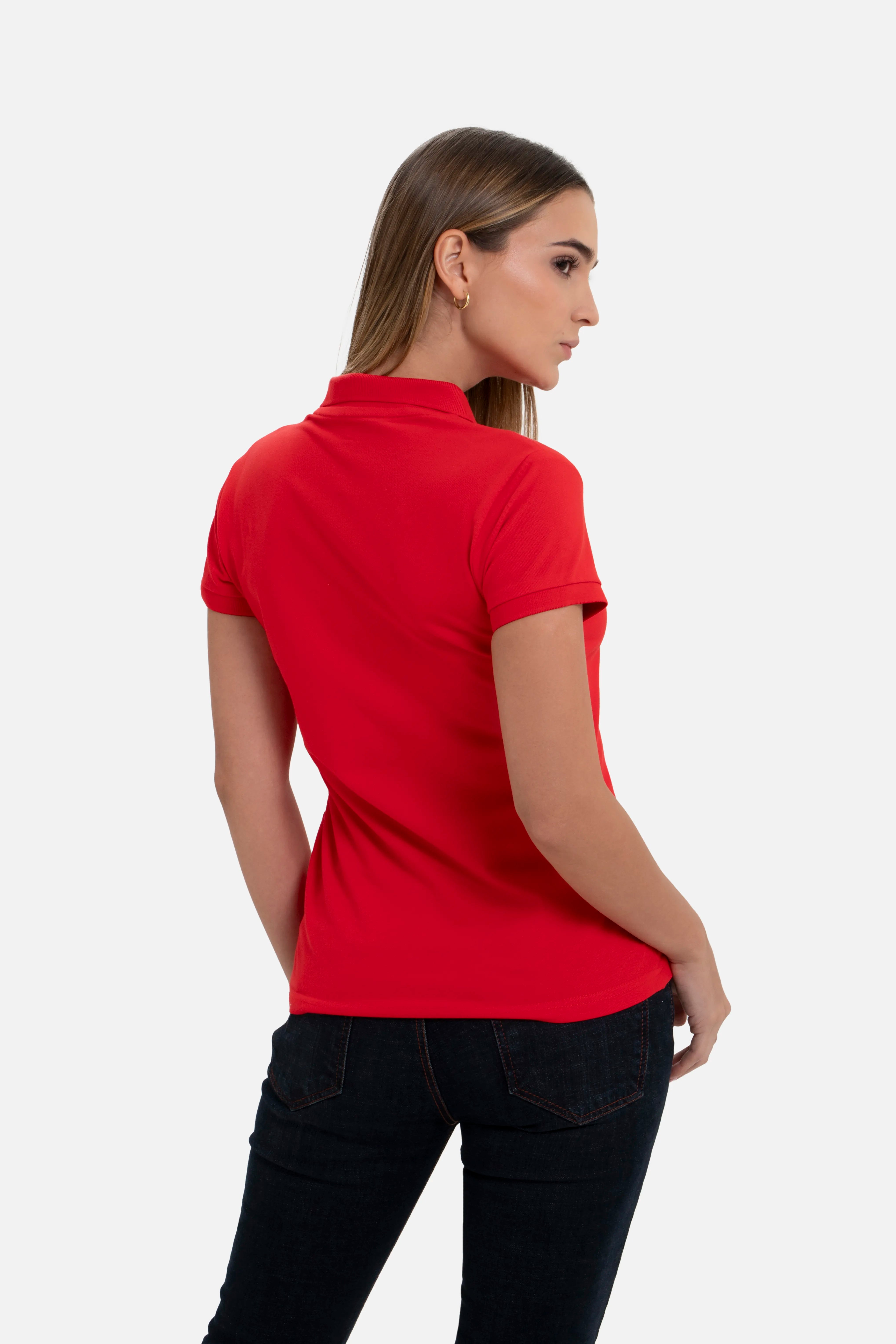 POLO SLIM COLOR ROJO CEREZA