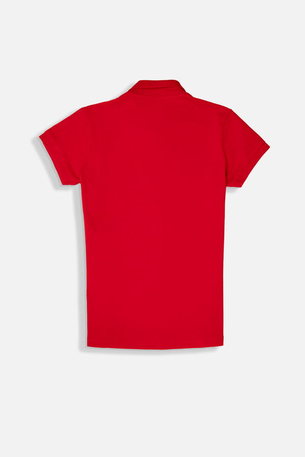 POLO SLIM COLOR ROJO CEREZA