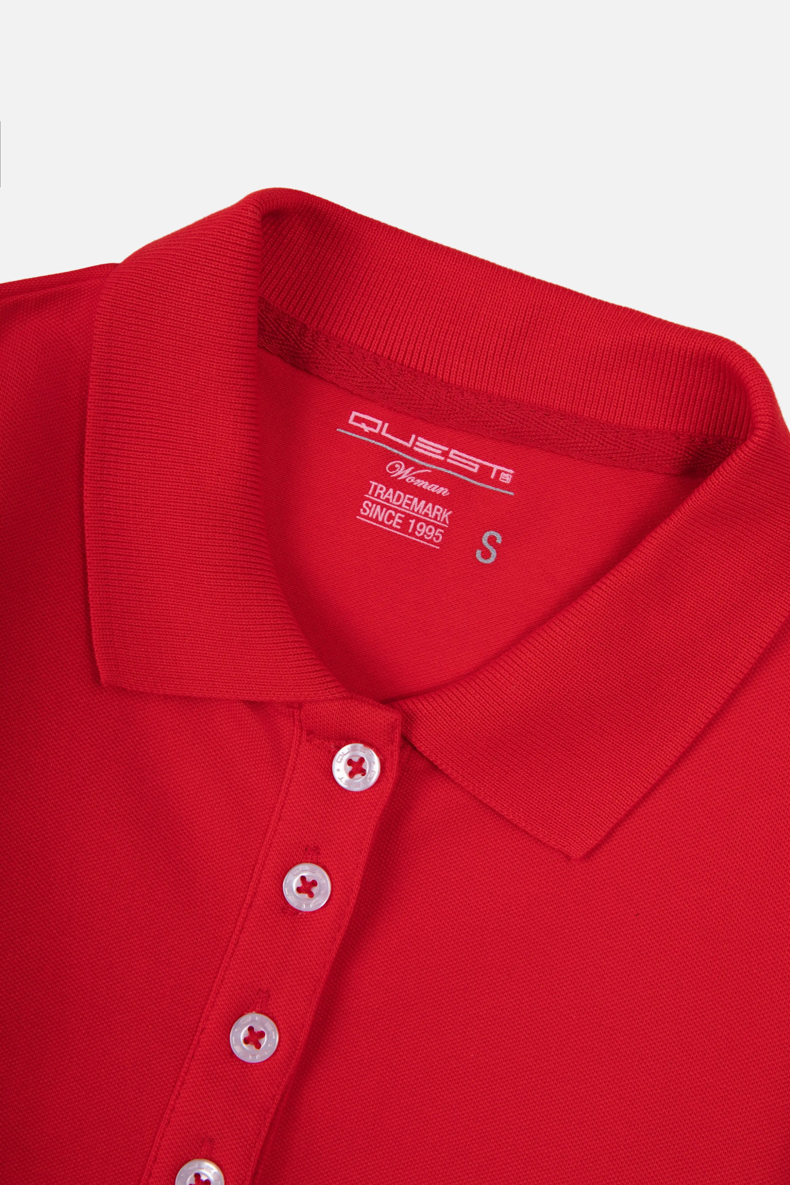 POLO SLIM COLOR ROJO CEREZA