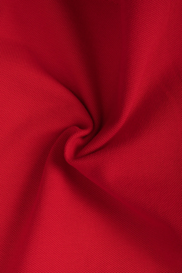 POLO SLIM COLOR ROJO CEREZA