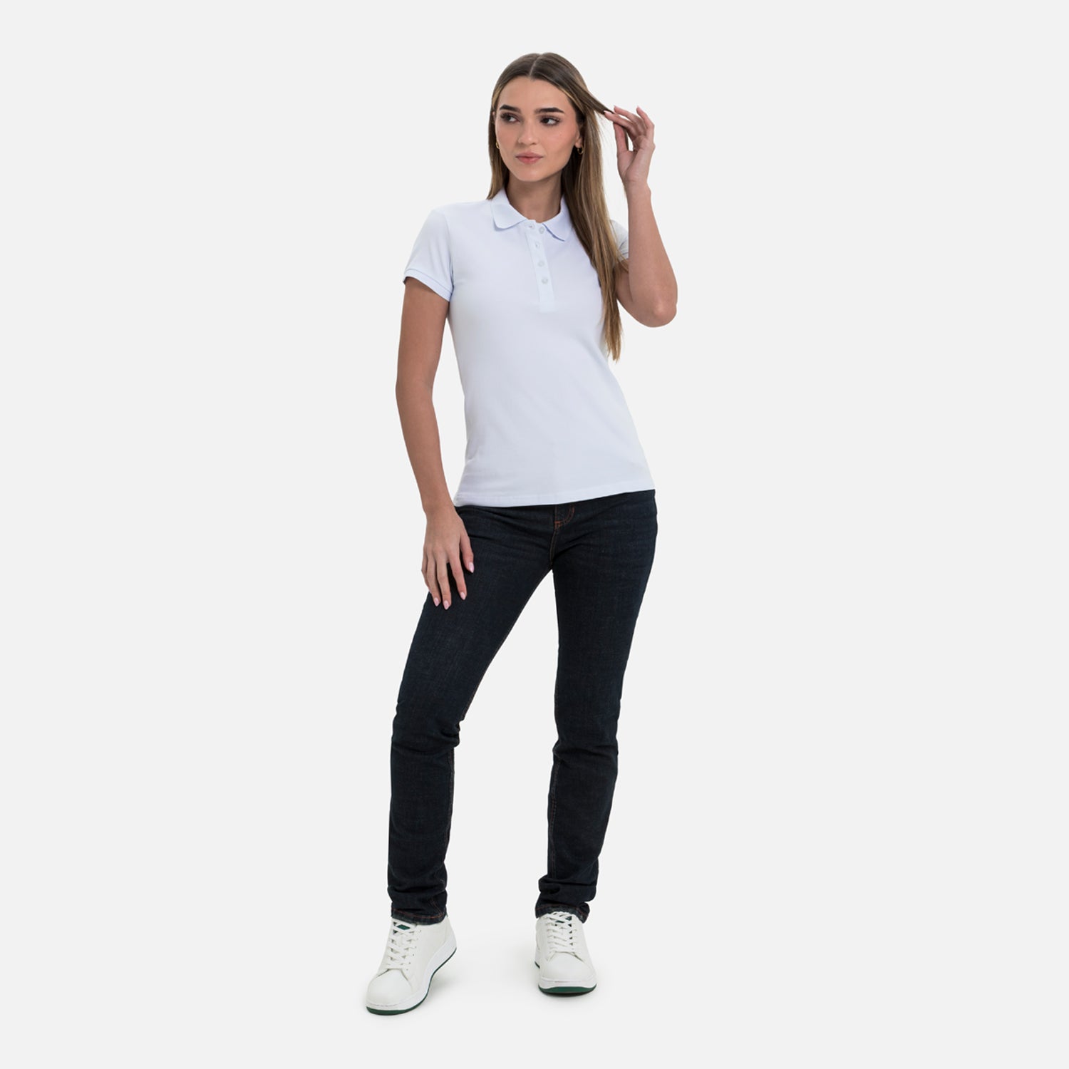 POLO SLIM COLOR BLANCO OPTICO