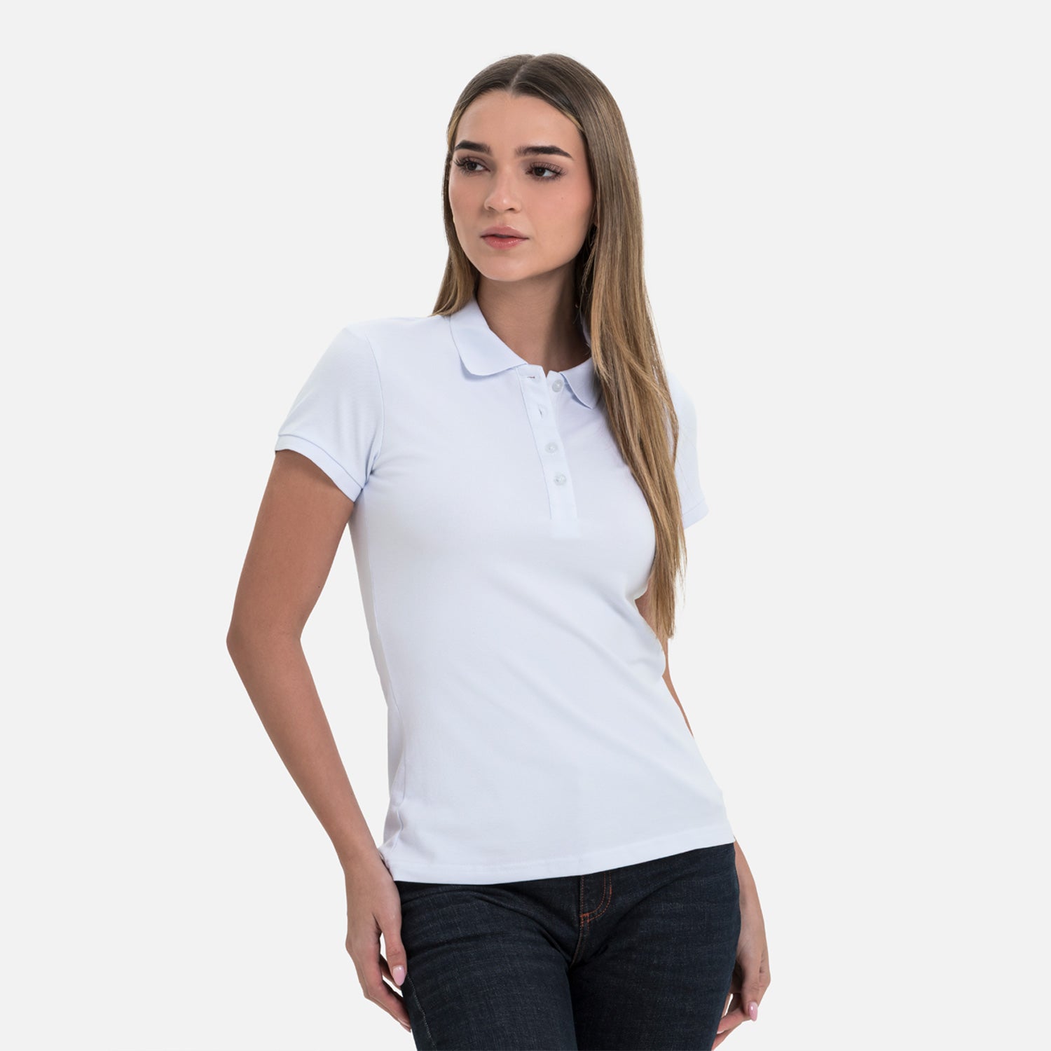 POLO SLIM COLOR BLANCO OPTICO