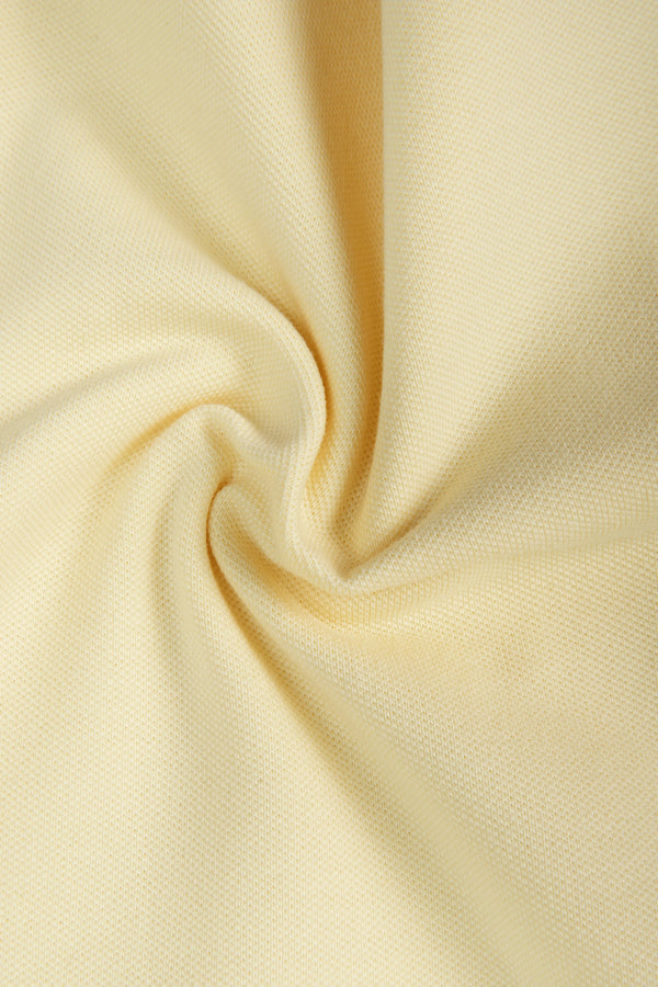 POLO SLIM COLOR BANANA PALIDO