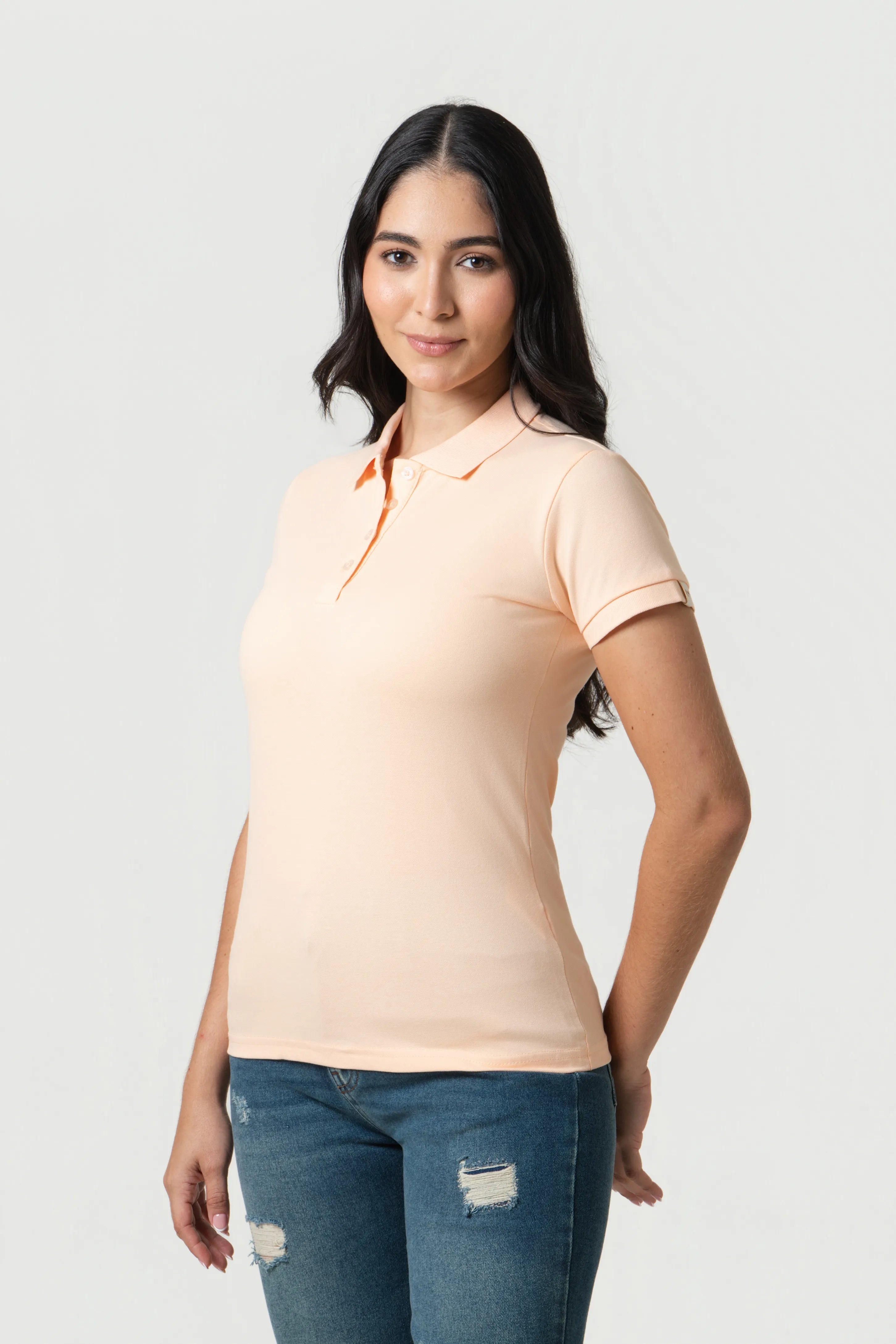 POLO SLIM COLOR PEACH PARFAIT
