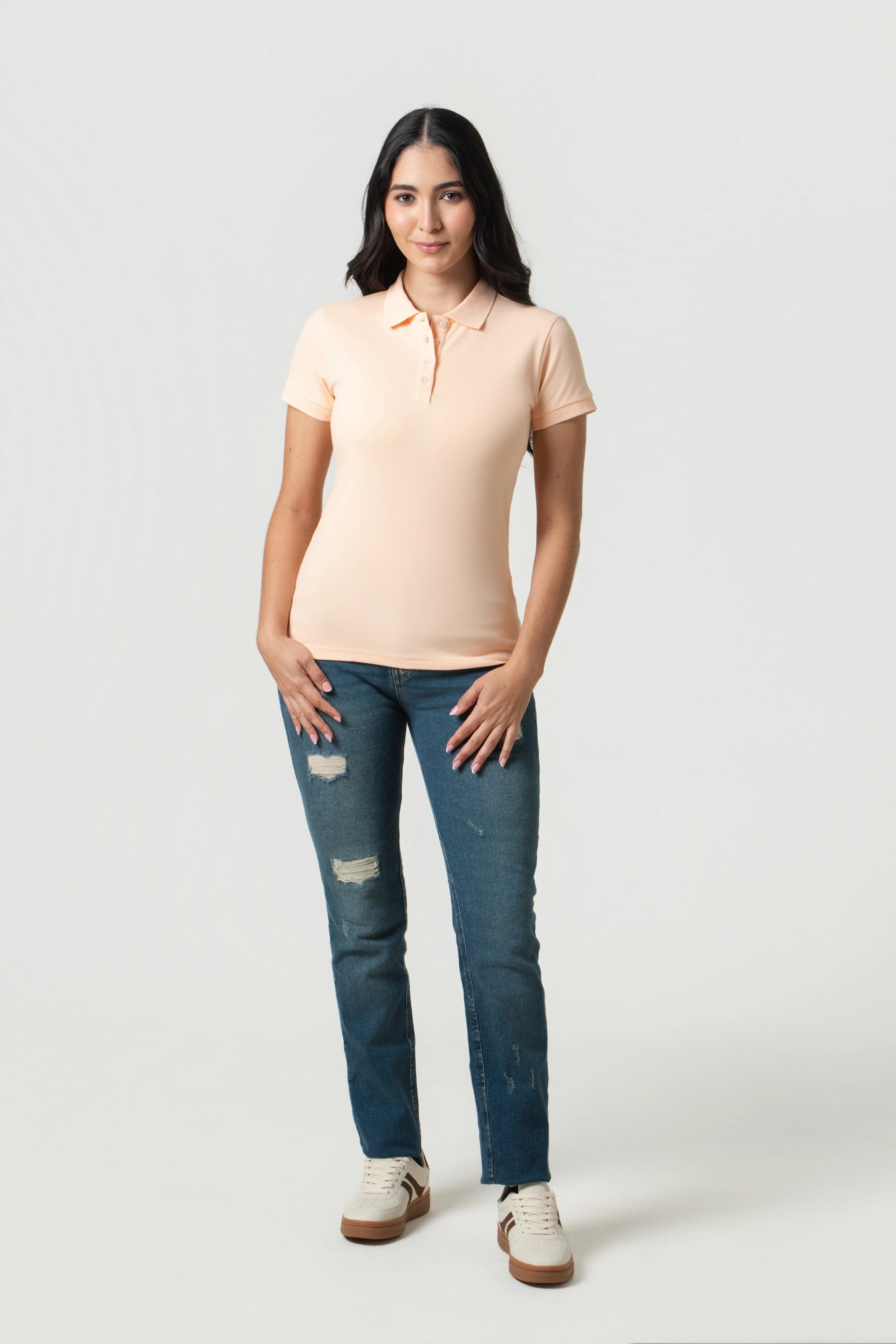 POLO SLIM COLOR PEACH PARFAIT