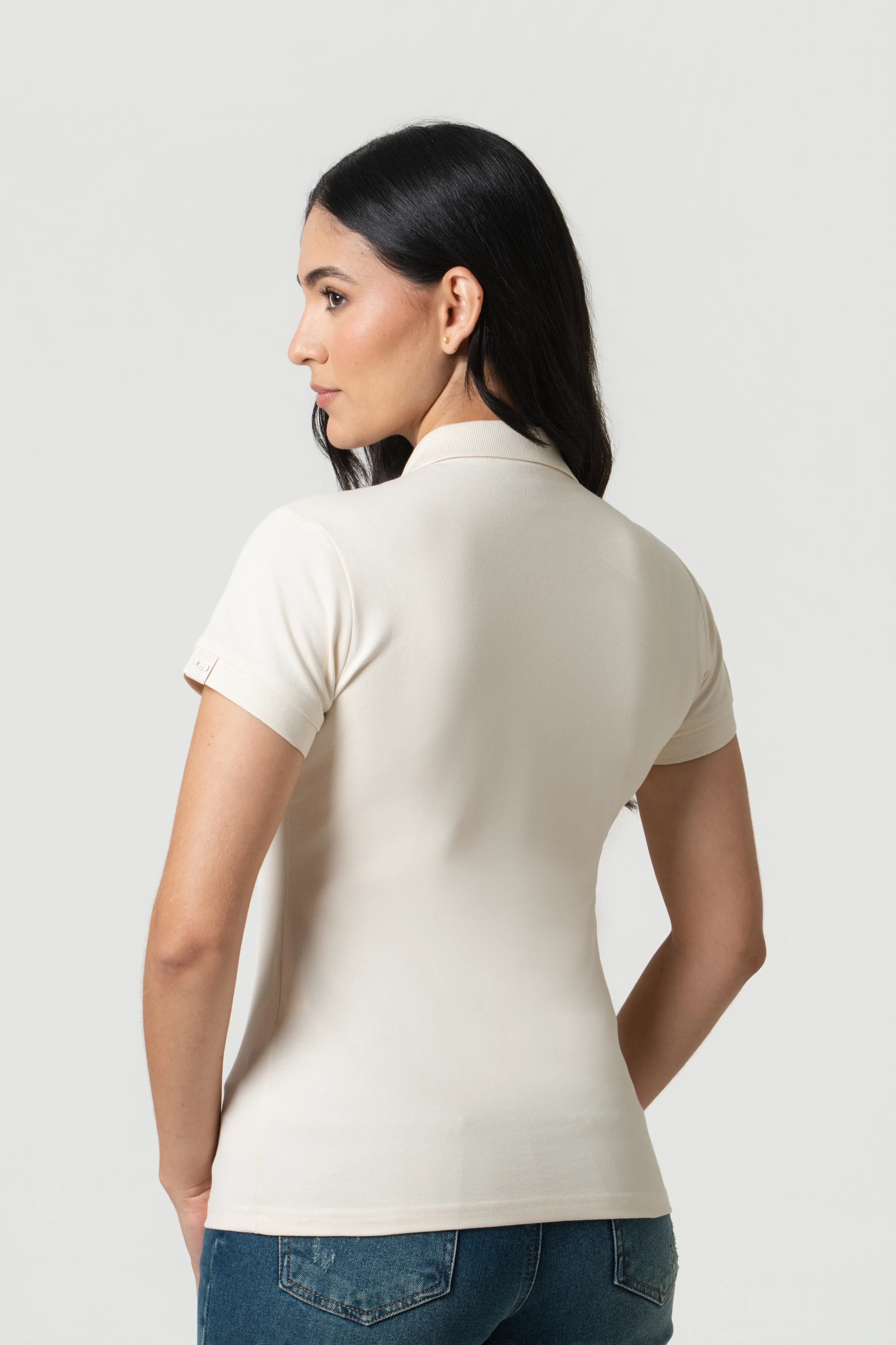 POLO SLIM COLOR WHITECAP GRAY