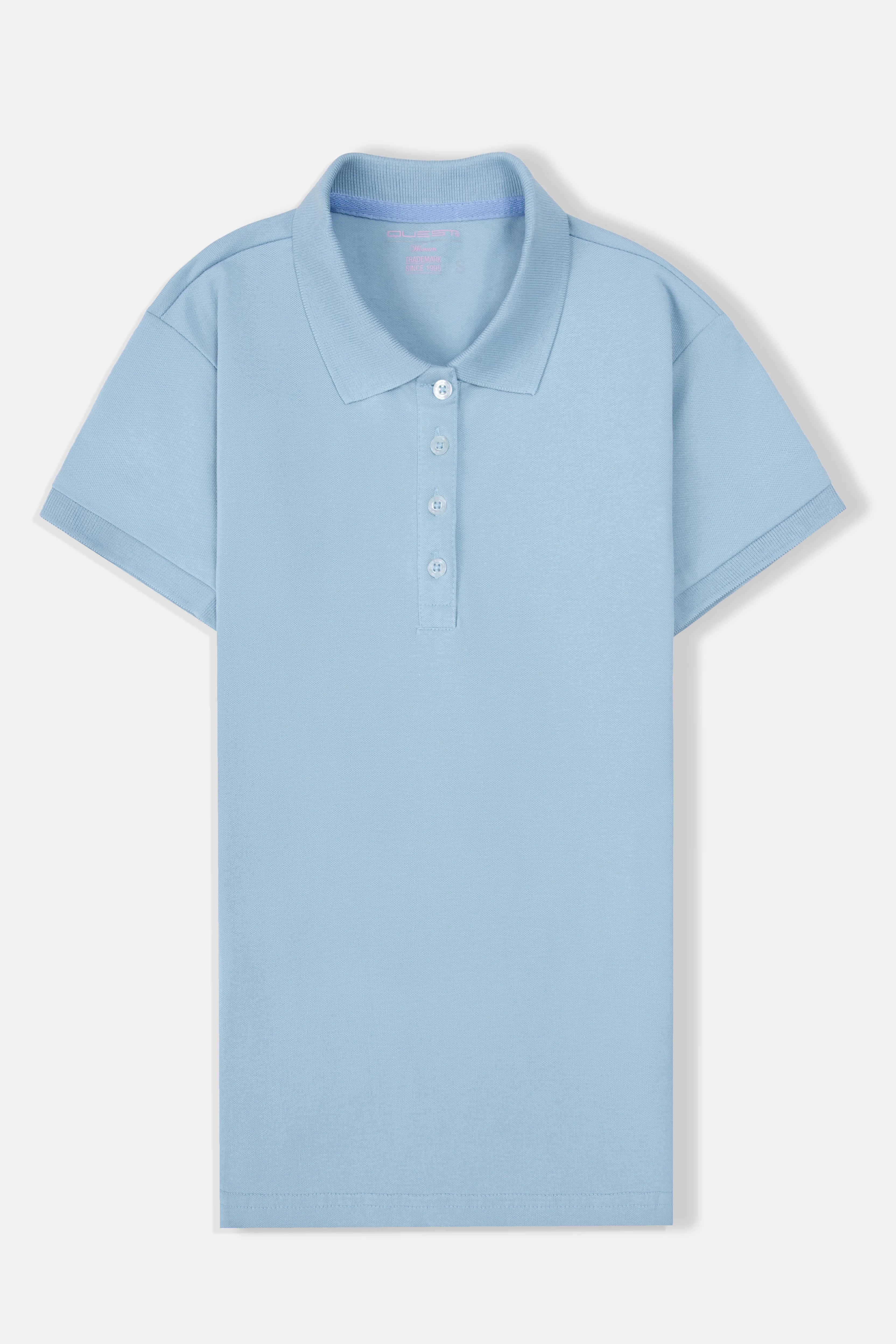 POLO SLIM COLOR AZUL GLACIAR