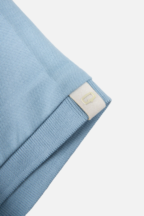 POLO SLIM COLOR AZUL GLACIAR