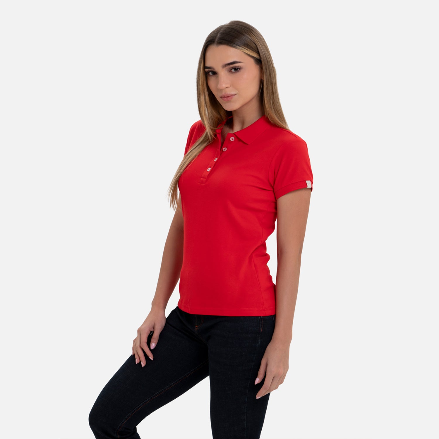 POLO SLIM COLOR ROJO CEREZA