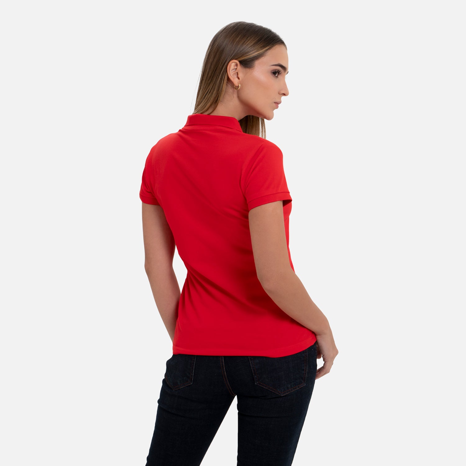 POLO SLIM COLOR ROJO CEREZA