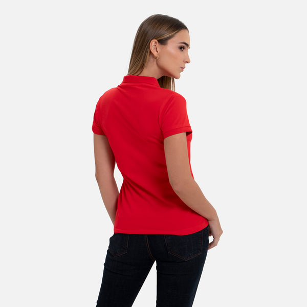 POLO SLIM COLOR ROJO CEREZA