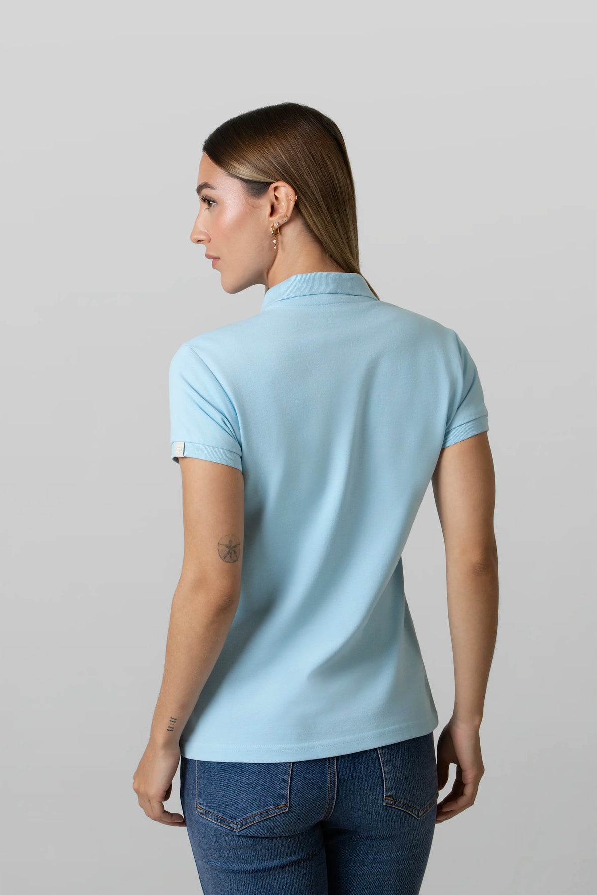 POLO SLIM COLOR CLEAR SKY