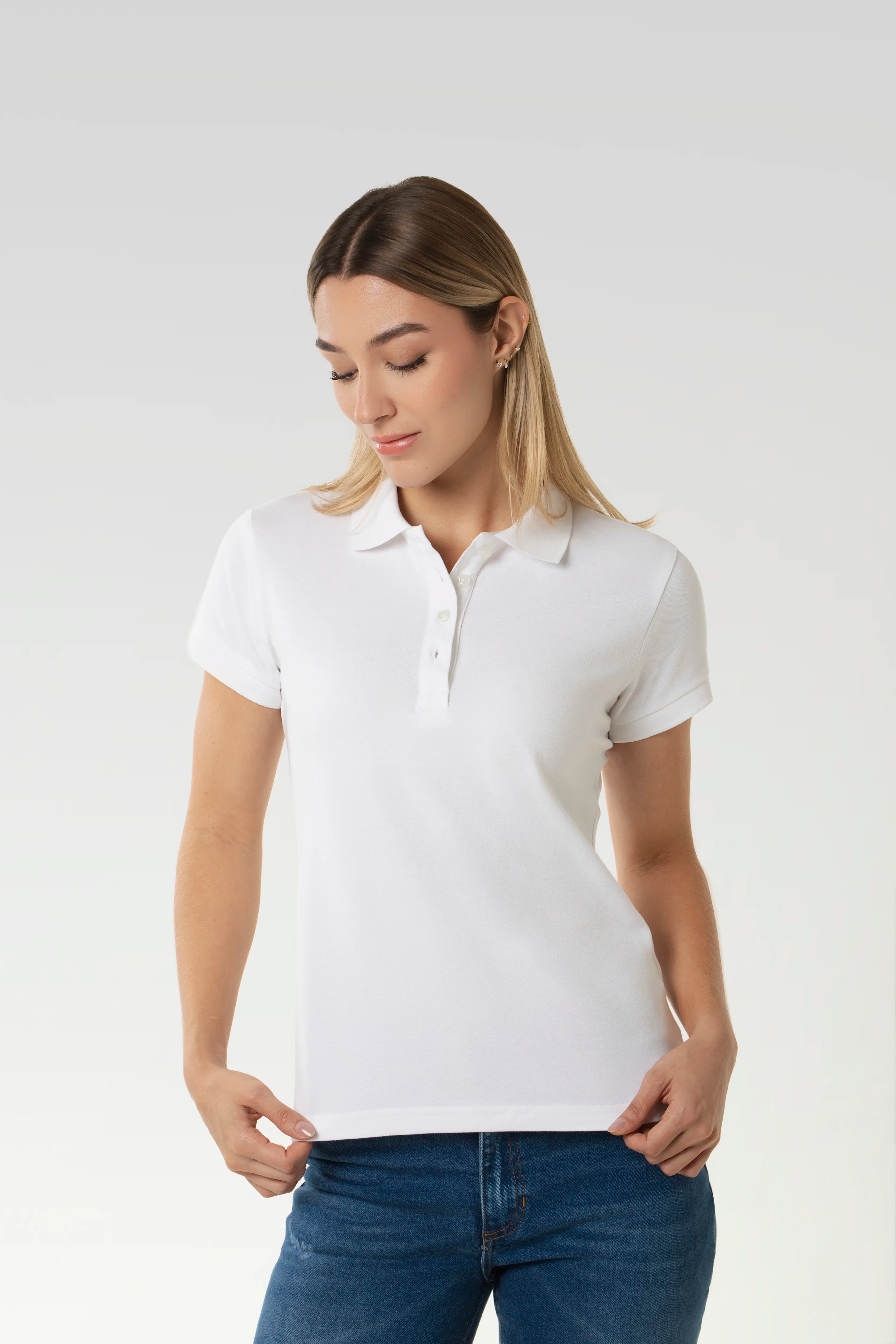 POLO SLIM COLOR BLANCO