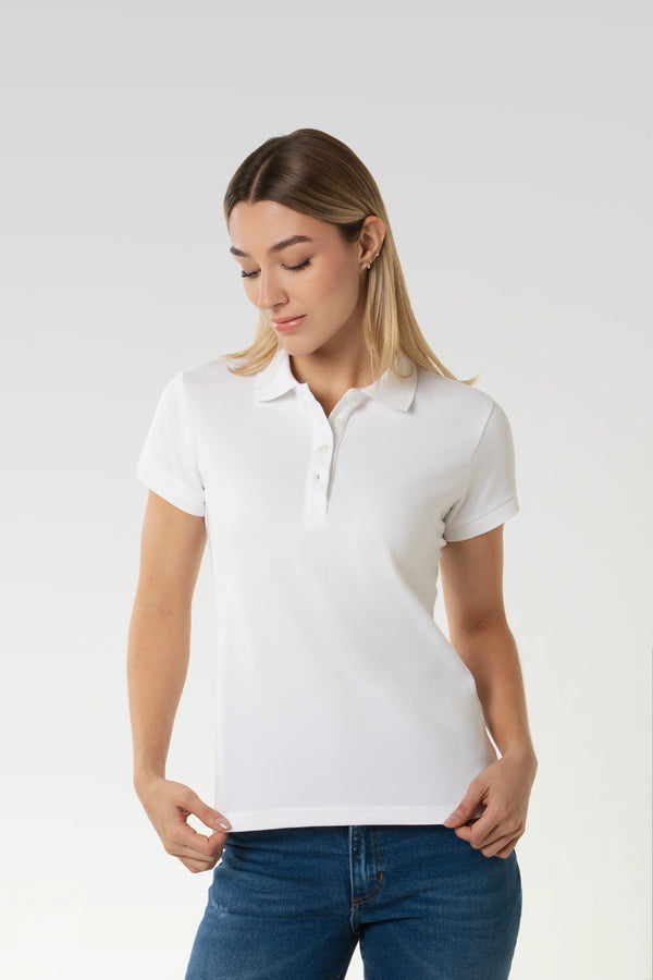 POLO SLIM COLOR BLANCO