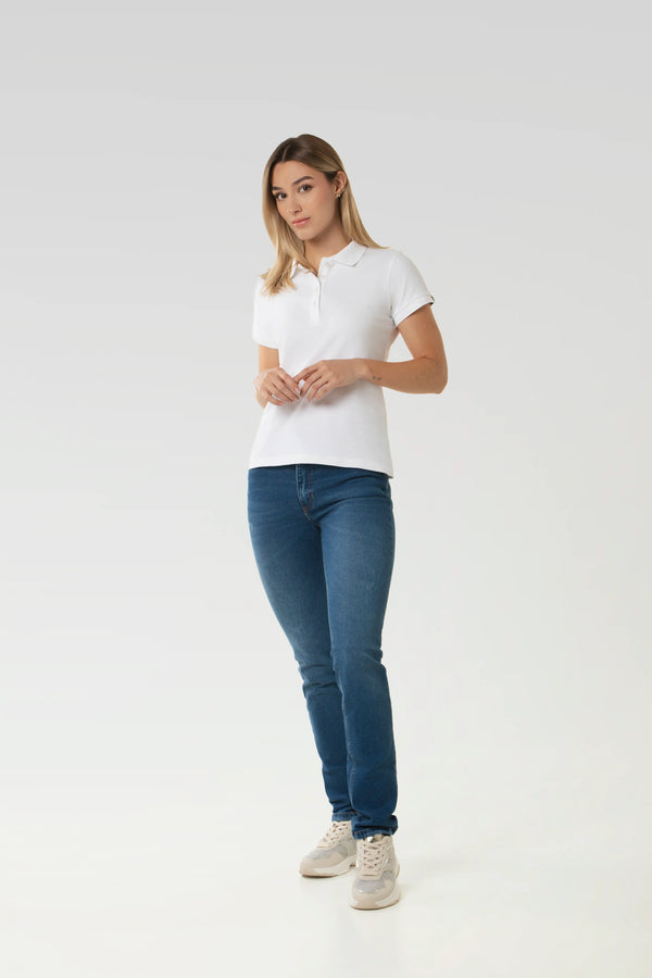 POLO SLIM COLOR BLANCO